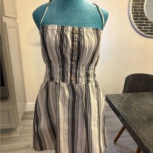 Striped Black and White Summer Dress